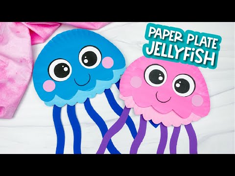Jellyfish Paper Plate Craft