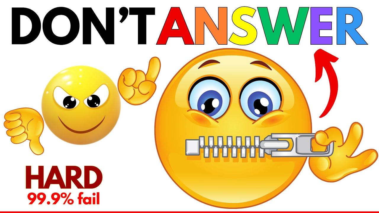 Don't Answer the Questions While Watching this Video (Hard Challenge)