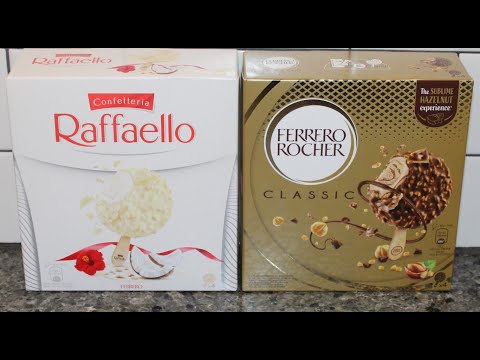 Ferrero Confetteria Raffaello & Ferrero Rocher Classic Ice Cream Bars Review