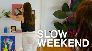 slow weekend, unromanticized routine and film review | vlog