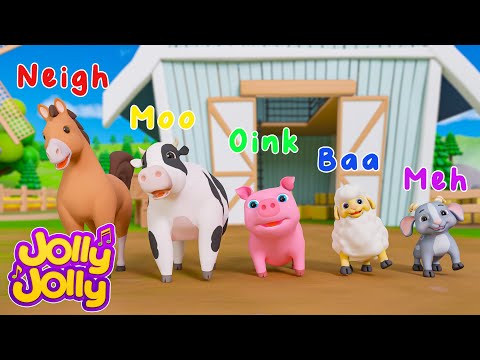 The animals on the farm, Three little kittens + More | Farm Animals Songs