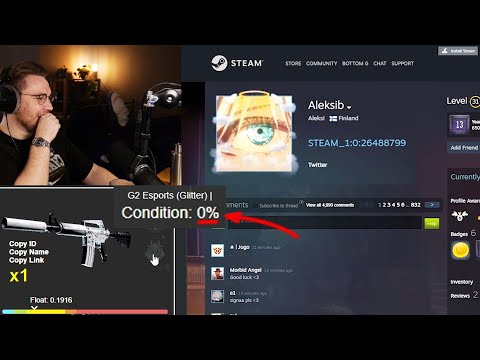 ohnepixel checks out aleksib's inventory before rio major