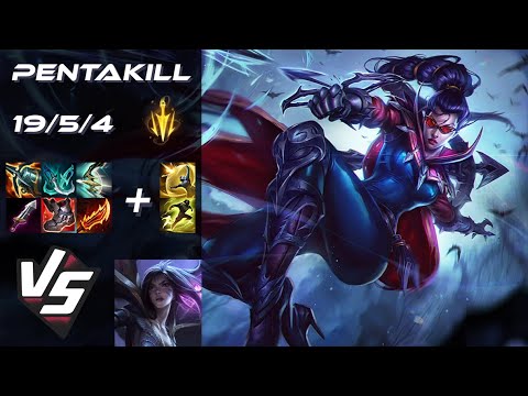 BOTTOM Vayne vs Kai'Sa [PENTAKILL] - NA Challenger Patch 25.22