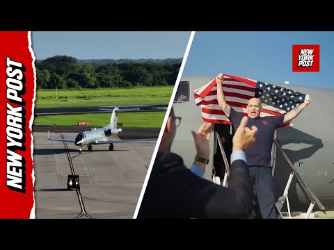 American detainees touch down in El Salvador after US-Venezuela swap deal