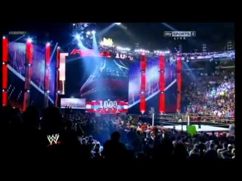 WWE RAW 1000th Episode Opening + DX Entrance
