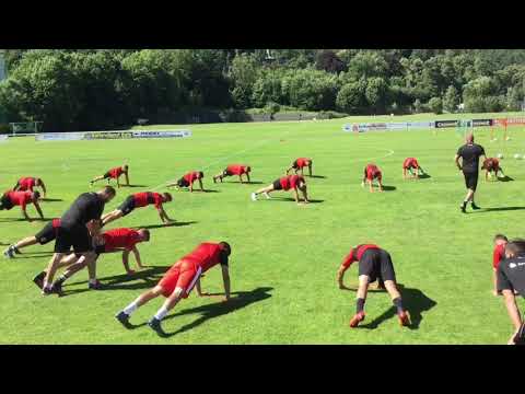 Hallescher FC at the 2018 training camp, day 1