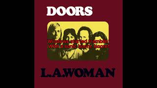 The Doors - Cars Hiss By My Window Lyrics Video