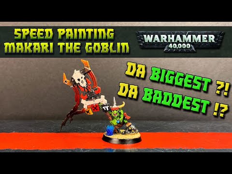 How to Paint Ork Goblins | Warhammer 40k | Miniature Painting Tutorial | Makari with Contrast Paint