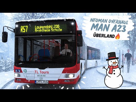 OMSI 2 🚌 - MAN A23 OVERLAND 🔥 by Sobol in Winter! ☃️ - Let's Play Omsi 2 [#1007]