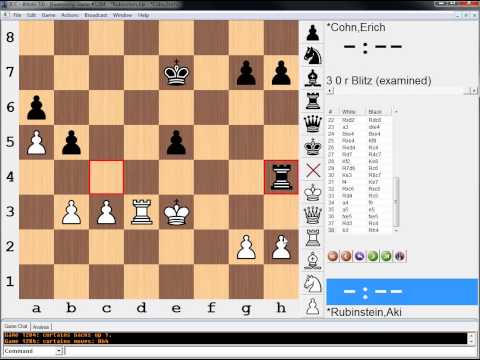 Key Moments in Chess History #186: Rubinstein v Cohn, Karlsbad 1907, Rd 18