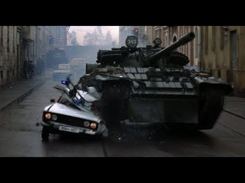 007 Goldeneye Tank Chase Scene! The Most Epic Bond Chase From Brosnan Bond!!!