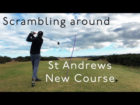 No Commentary. Scrambling around the Front 9 on the New Course, St Andrews.