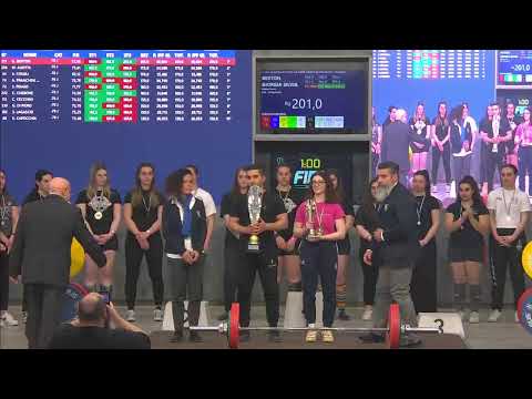 4^ GARA NAZIONALE DI STACCO CLASSIC SUB JUNIOR, JUNIOR E MASTER- Donne Junior tutte le cat