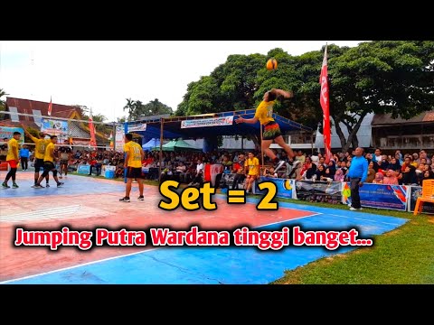 Putra Wardana VS Kisut Kampar saling Berbalas Smash tajam...🔥🔥