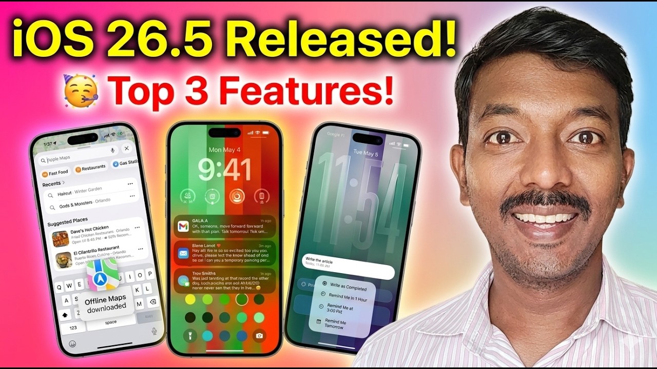 iOS 26.5 Released! 😍 iPhone-ல இந்த 3 Features-யும் கவனிச்சீங்களா? 🚀Apple iOS Update