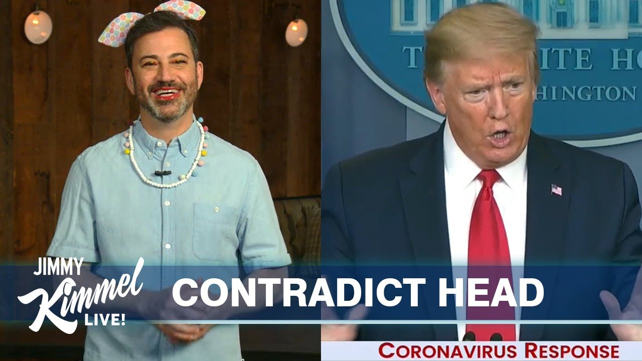 Jimmy Kimmel’s Quarantine Monologue – Jimmy's Daughter Does His Makeup & Trump Contradicts Experts thumnail