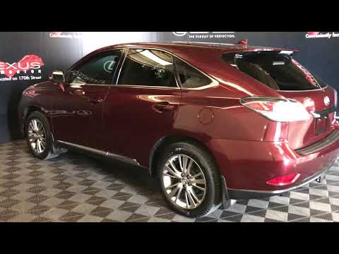 Red 2014 Lexus RX 350 Touring Package Review Edmonton Alberta - Lexus of Edmonton