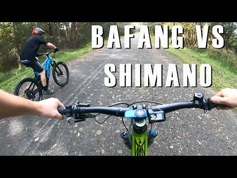 Shimano EP8 Vs Bafang M600 Straight Line Speed Test - Frey M600 vs Merida E160 EP8