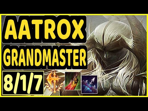 HOWLING (AATROX) - 8/1/7 KDA GAMEPLAY - KR Ranked GRANDMASTER