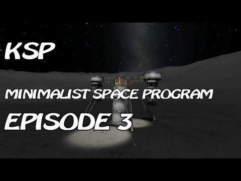KSP Minimalist Space Program Ep. 3 Mun Base tests, Pinpoint Landings and Lifters. . . oh my!