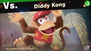 Super Smash Bros Ultimate vs Diddy Kong (Unlocks: Diddy Kong) World of Light - Adventure Mode