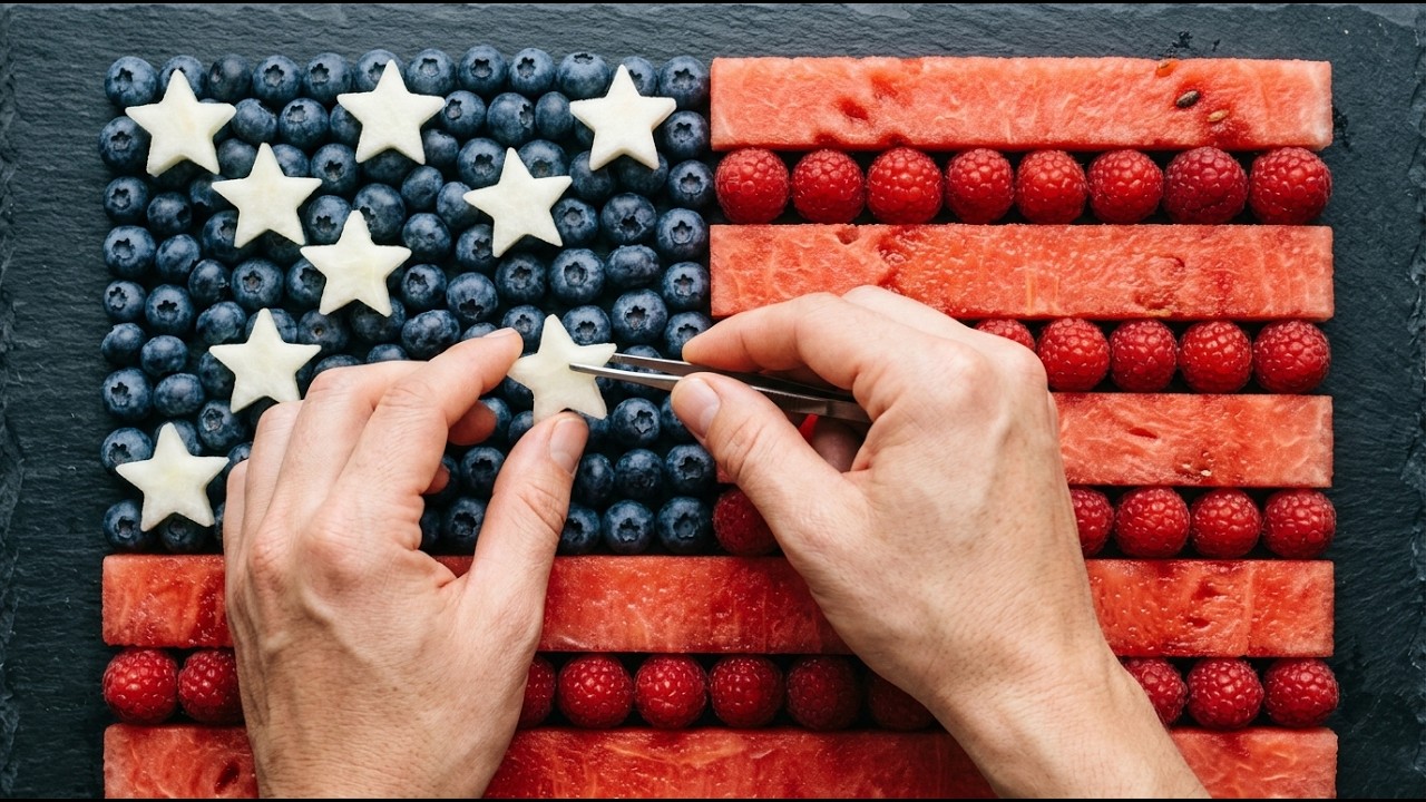 One of a Kind: Admire World Flags Assembled 100% from Fruits