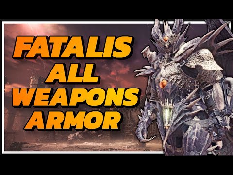 ALL FATALIS WEAPONS AND ARMOR SET | MONSTER HUNTER WORLD - ICEBORNE - FATALIS SET BONUS REVEALED!