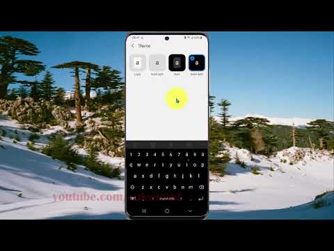 How to change keyboard theme in Samsung Galaxy S21, S21Plus, or S21 Ultra