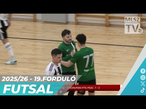 Aramis SE – Prohuman-PTE-PEAC | 7-2 | Férfi Futsal NB I | 19. forduló | MLSZTV