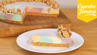 How to Make Rainbow Birthday Cheesecake | Cupcake Jemma by Cupcake Jemma