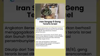 Militer Iran Gagalkan Rencana Serangan 5 Geng Teroris Israel, 25 Kg Bahan Peledak Langsung Diamankan