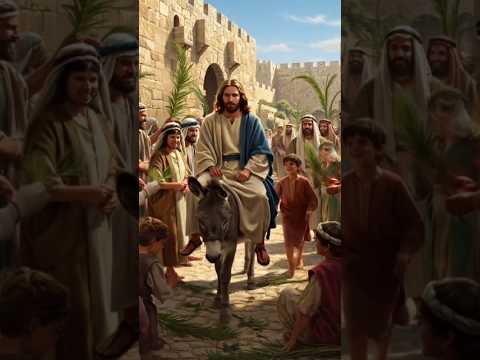 The Triumphal Entry of Jesus | Palm Sunday 4K Animation.