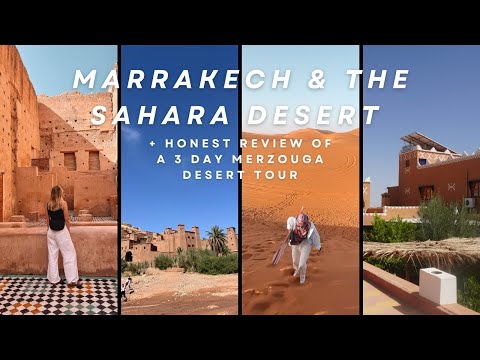 What a 3 day Sahara Desert Tour is really like 🏜️ + sights not to miss in Marrakech, Morocco! 🕌