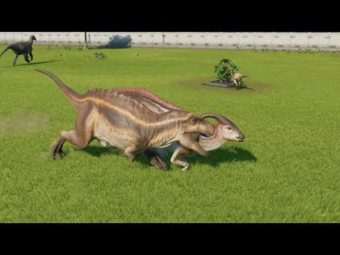 Acrocanthosaurus Hunts Herbivores - Jurassic World Evolution