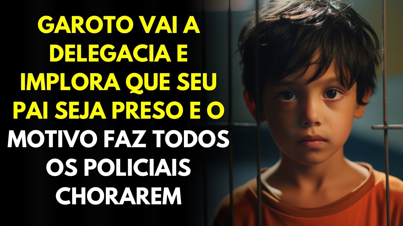 Garoto Vai a Delegacia e Implora Que Seu Pai Seja Preso e o Motivo Faz Todos Os Policiais Chorarem