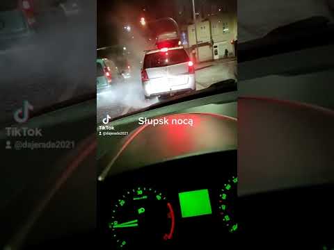 Słupsk nocą i jego wspaniały opel prosto z Niemiec. #diesel #dymy #opel #dpfclean