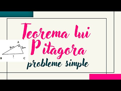 Teorema lui PITAGORA : probleme simple Clasa 7  #pitagora