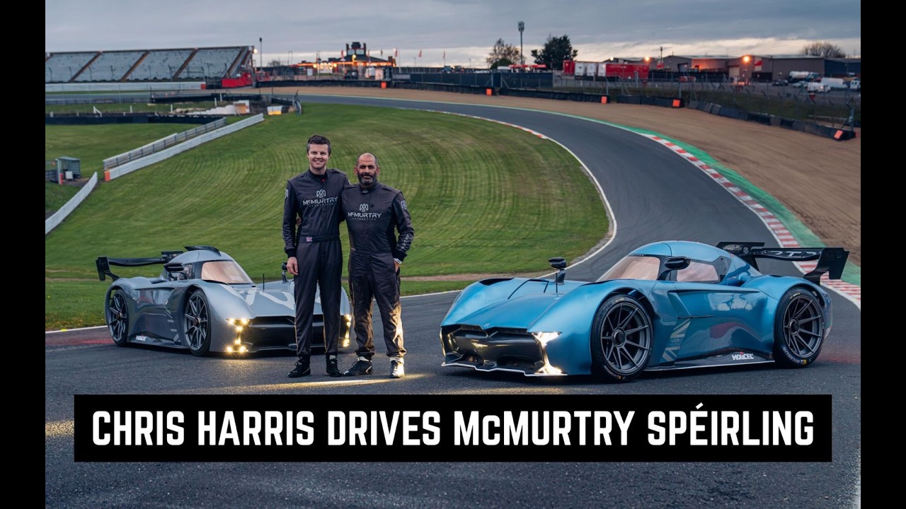 McMurtry Speirling single-seat electric fan car on track