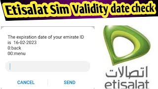 How Can I Check My Etisalat SiM Validity | How do I keep My Etisalat Sim active | etisalat 2022