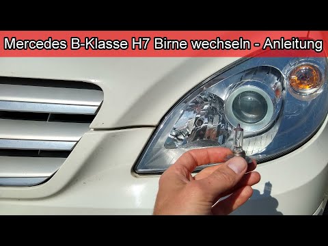 Mercedes B Klasse H7 Birne wechseln Anleitung - Mercedes B-Klasse Lampe / Glühbirne / Licht tauschen