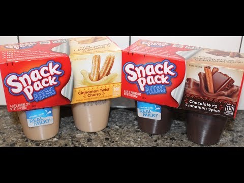 Snack Pack Pudding: Cinnamon Twist Churro & Chocolate with Cinnamon Spice Review