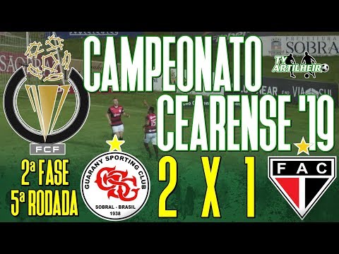 [Cearense '19] 2ª Fase | 5ª Rodada | Guarany 2 X 1 Ferroviário | Narr: Dênis Medeiros | ARTILHEIRO