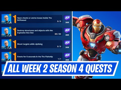Fortnite Week 2 Quests Guide - How to complete Week 2 Weekly Challenges in Chapter 3 Season 4