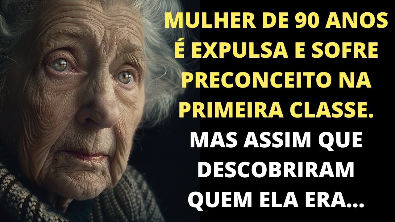 Mulher de 90 anos é expulsa e sofre preconceito na primeira classe. Mas então eles descobriram...