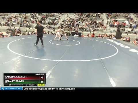 62 Lbs Cons. Round 3 - Caroline Gilstrap, SC Vs Delaney Graves, WA A3bb