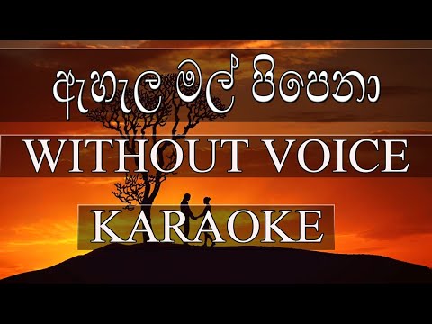 Ahala Mal Pipena | ඇහැල මල් පිපෙනා | Lyrical Video | Chandana Liyanarachchi | Karaoke