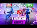 Top 5 Best Headshot Tricks ️ Free Fire 99 Headshot Rate Tips Tricks 2025