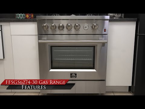 FORNO:  30-inch Gas Range Stainless Steel (FFSGS6274-30)