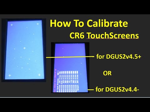OPTIONALLY: Learn How to Calibrate your CR6 DWIN Touchscreen