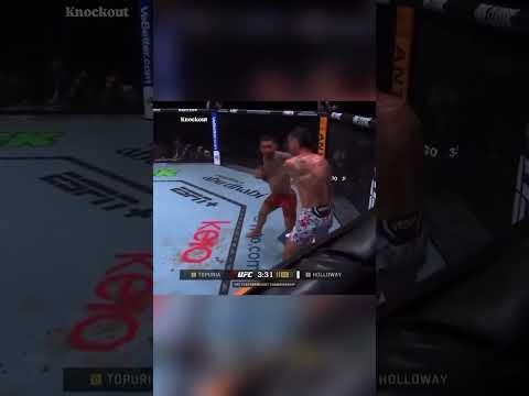 Topuria’s Devastating Knockout Brutal KO Topuria vs Holloway  #battleoflegends #mma  – FTM